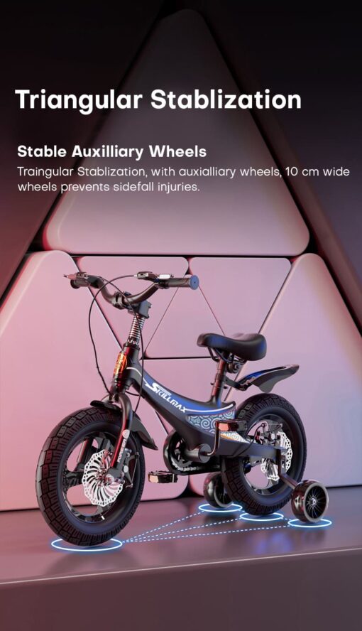 StarAndDaisy Skillmax 16 inch Cycle for Kids with support wheel for kids - Magnesium alloy frame, light weight, high stability (Pink) - Image 12