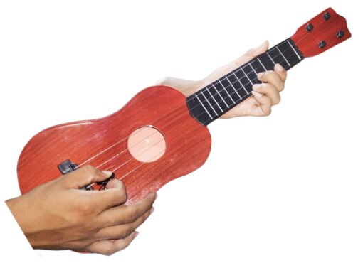 Acoustic Guitar 4-String / Musical Instrument / Mini Guitar Toy (24 Inch) Plastic (Pack of 1) - Image 3