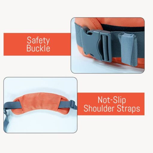 StarAndDaisy Baby Deer Series 6 in-1 Multipurpose Strong Baby Carrier with Belt (Orange) - StarAndDaisy - Image 8