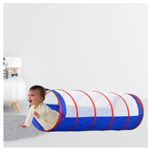 Tunnel Tent for Kids, Foldable Indoor Outdoor Tunnel for Toddlers, 6 Feet Long Tunnel Tent for Kids, Girls and Boys, Pop-Up Activity Toys (Single Tunnel - Blue) - Image 3