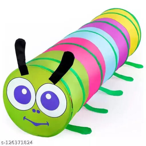 Tunnel Tent for Kids, Foldable Indoor Outdoor Pop-Up Activity Toys for Toddlers, 6 Feet Long for Kids - Caterpillar Tunnel