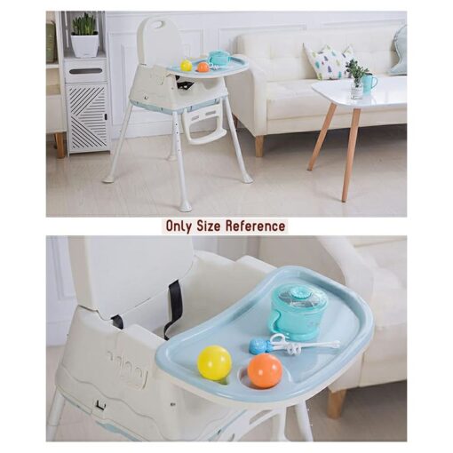 StarAndDaisy Comfort 3 in 1 Multifunctional High Chair for Baby - Adjustable Height Chair with Detachable Tray for Kids (Coffee) - Image 4