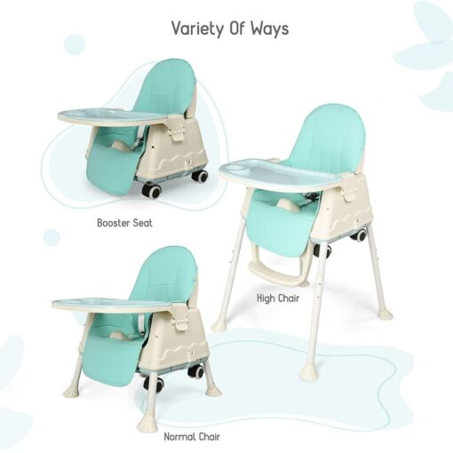 StarAndDaisy Comfort 3 in 1 Multifunctional Baby High chair/Booster chair/Feeding chair with detachable tray for kids (Blue) - Image 3