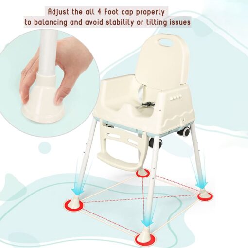 StarAndDaisy Comfort 3 in 1 Multifunctional Baby High chair/Booster chair/Feeding chair with detachable tray for kids (Blue) - Image 5