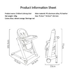 kids high chair with wheels