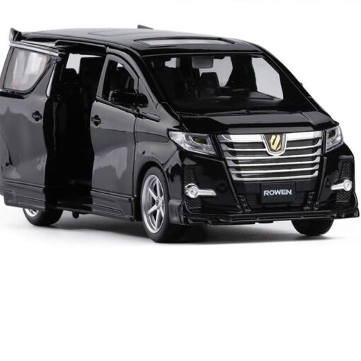 XLG 1:24 Diecast Metal Model Cars Light Pullback Scale Model Cars (Toyota Alphard MPV | M923O-1)