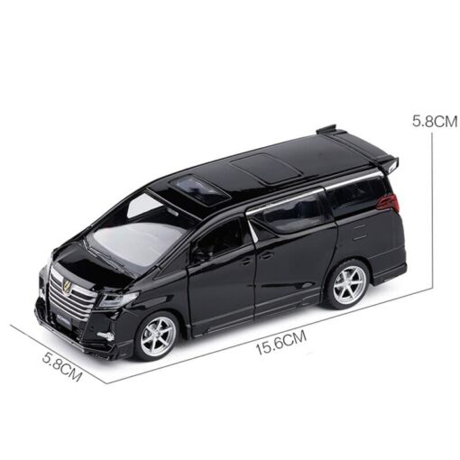 XLG 1:24 Diecast Metal Model Cars Light Pullback Scale Model Cars (Toyota Alphard MPV | M923O-1) - Image 4