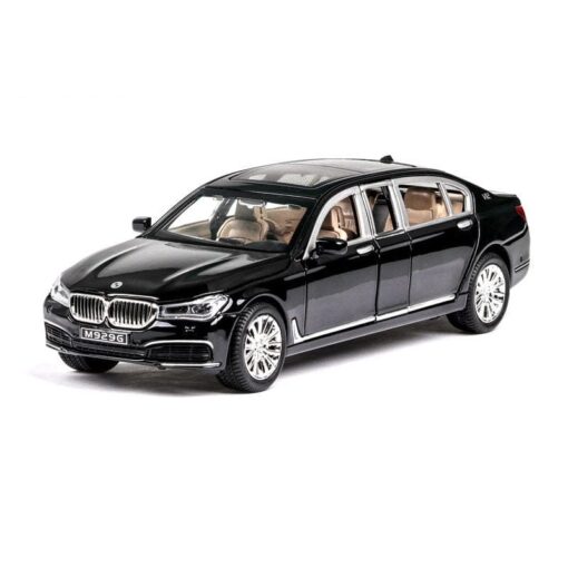 XLG 1:24 Diecast Metal Model Cars Light Pullback Scale Model Cars (BMW 760LI | M929G-1) - Image 4