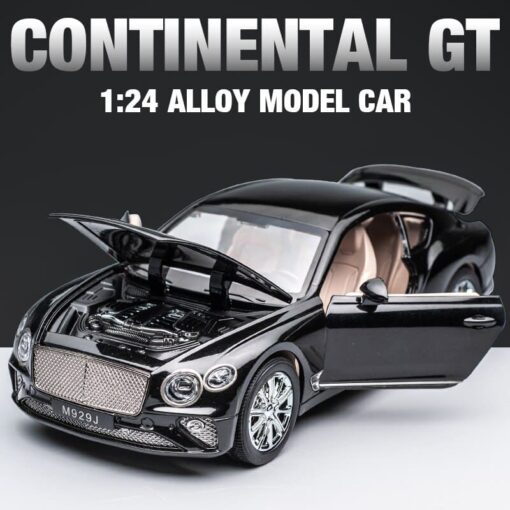 XLG 1:24 Diecast Metal Model Cars Light Pullback Scale Model Cars (Bentley Continental GT | M929J-1) - Image 8