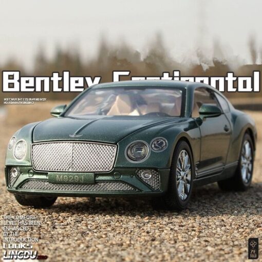 XLG 1:24 Diecast Metal Model Cars Light Pullback Scale Model Cars (Bentley Continental GT | M929J-1) - Image 5