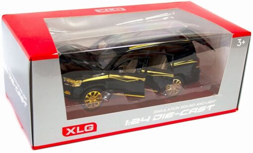 XLG 1:24 Diecast Metal Model Cars Light Pullback Scale Model Cars (Prado | M929W-1) - Image 6