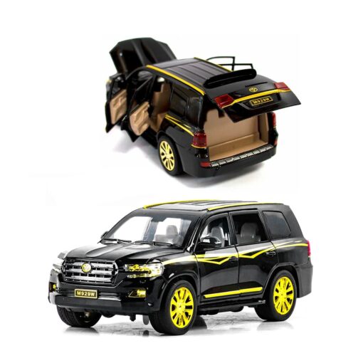 XLG 1:24 Diecast Metal Model Cars Light Pullback Scale Model Cars (Prado | M929W-1)