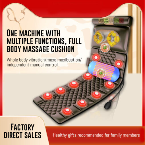4D Massage Mattress - Kneading Heating and  Neck, Shoulder And Waist Massager (Grey) - StarAndDaisy - Image 9