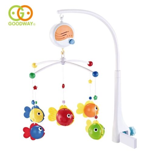 Musical Bed Bell Rattles Baby Crib Mobile with Hanging Rotating Educational Toys Music Box Carousel 3 Timer (30 songs)