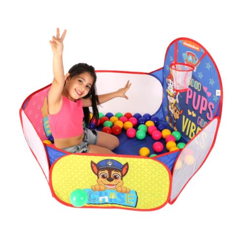 Paw Patrol Ball Pool for Kids with 50 Colourful Balls (for 2 - 5 Years Old Kids) - Image 3