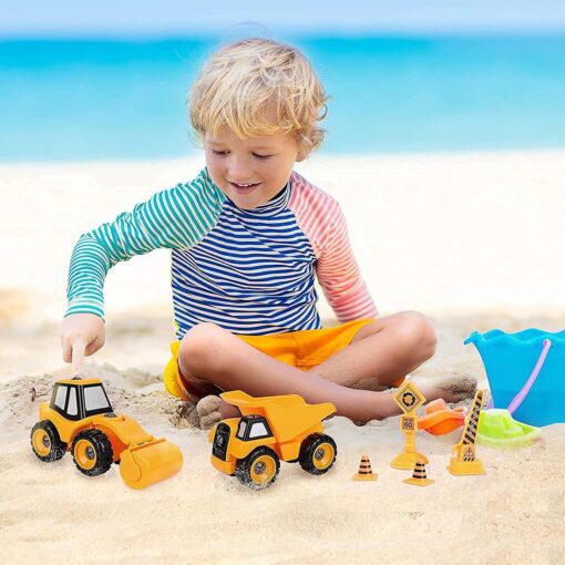 Take-Apart Construction Vehicles Excavators Truck Toy, 4 in 1 DIY Building Educational Gift Toy set, suitable for Boys and Girls 3 4 5 years old - Image 8