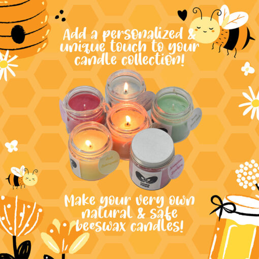 Kalakaram Pure and Natural Beeswax Aroma Candle Making Kit - Image 4