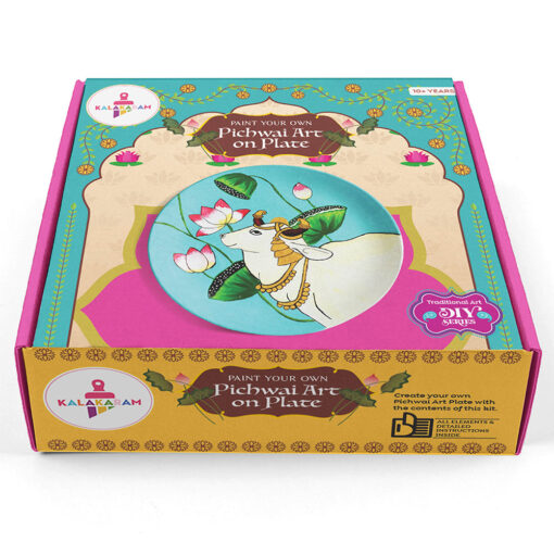 Kalakaram Pichwai Art on a Plate DIY Activity Box Painting kit