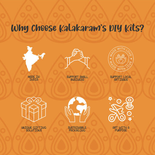 Kalakaram Kerala Mural Jewellery Box DIY Activity Box - Image 7