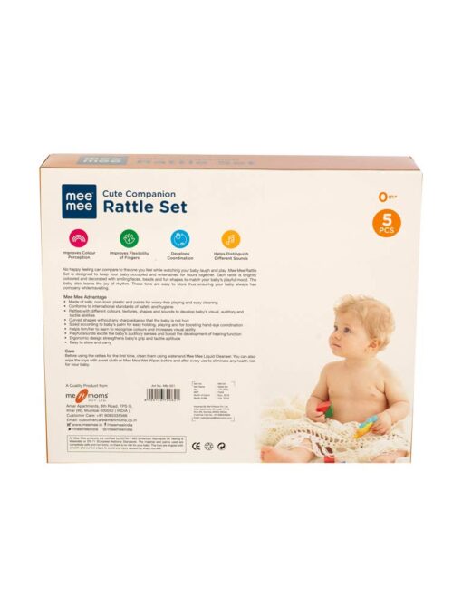 MeeMee Baby Rattle Gift Set (5 Piece) - Image 4