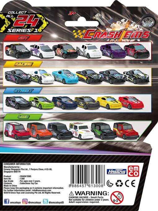 Interactive EMCO Crash’EEMS Multicolor Toys - Crash-Activated Fun Cars for Kids! - Image 3