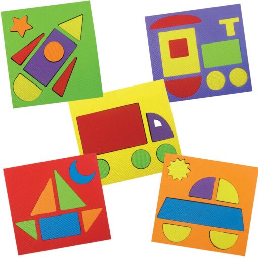 Make With Shapes 5 Vehicles Puzzle - Image 2