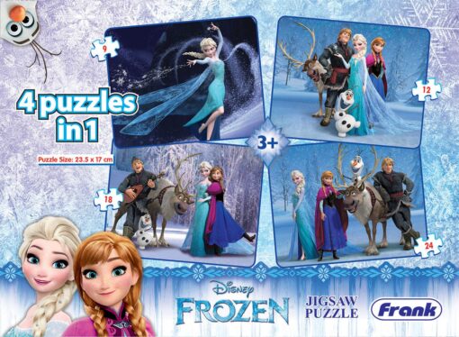 Frank Frozen 4 in 1 Puzzle