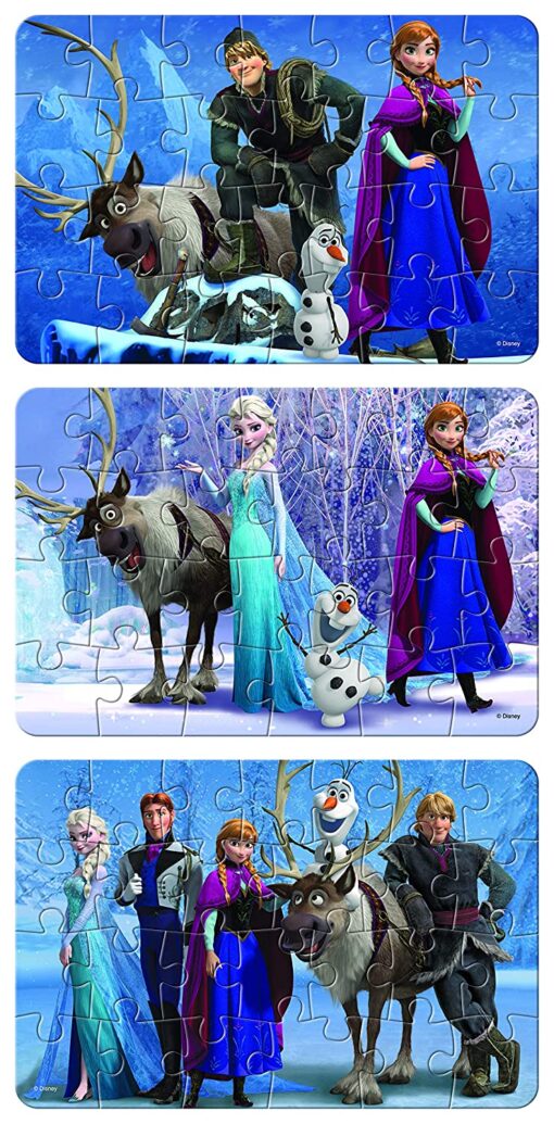 Frank Frozen 4 in 1 Puzzle - Image 2