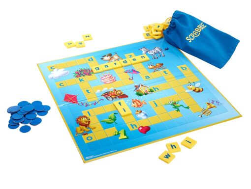 Mattel Junior Scrabble Crossword Game for Small Kids - Image 2
