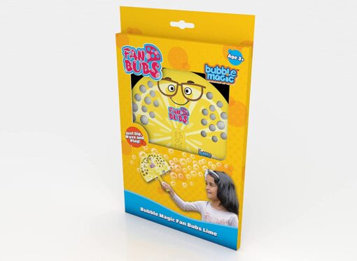 Bubble Magic Fan Bubs Lime - Bubble Solution with Hand Fan for Kids - Multicolors - Image 5
