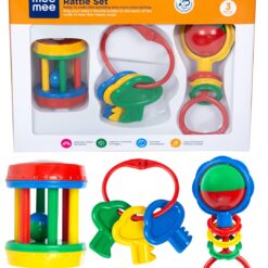Mee Mee BPA Free Baby Rattle gift Set of 3 Pcs