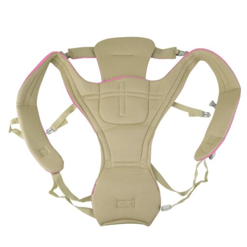 StarAndDaisy Multipurpose Strong Baby Carrier with Upgraded Breathable Air Fabric & Ergonomic Design Cushion Padding for Baby Comfort - Pink - Image 5