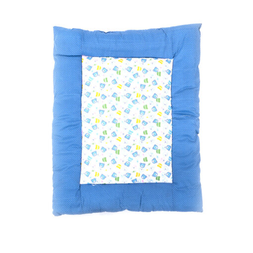 StarAndDaiy Sweet sleep bedding set for baby with 2 bolsters pillows and 1 Neck pillow, Large Soft mattress (Blue) - Image 3