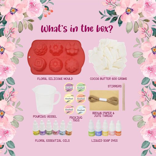 Kalakaram Floral Soap Making Kit - Image 2