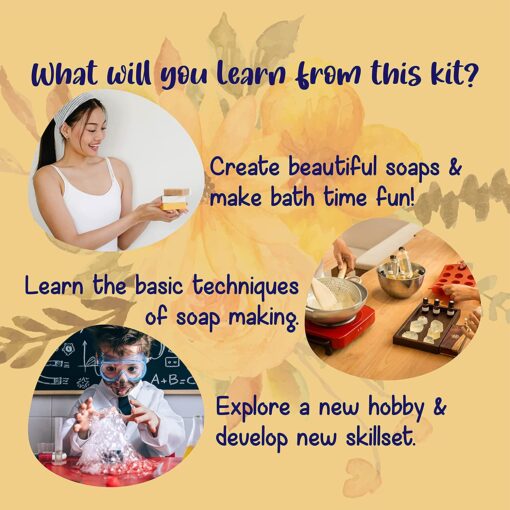 Kalakaram Floral Soap Making Kit - Image 5