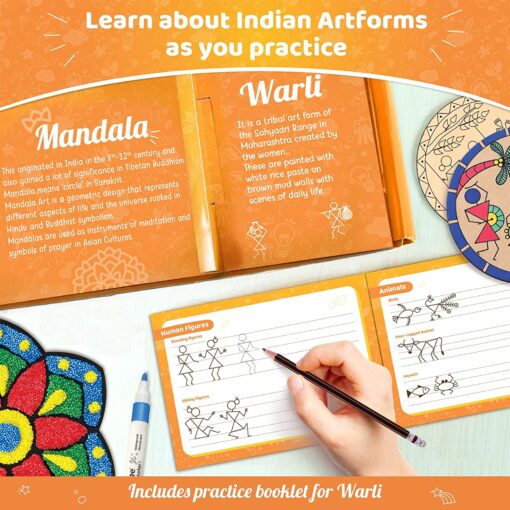 Imagimake Indian Art Forms - DIY Craft Kit For Kids 8 Years+ - Image 4