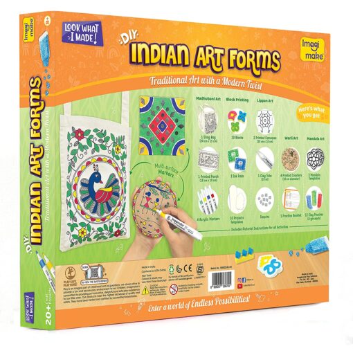 Imagimake Indian Art Forms - DIY Craft Kit For Kids 8 Years+ - Image 6