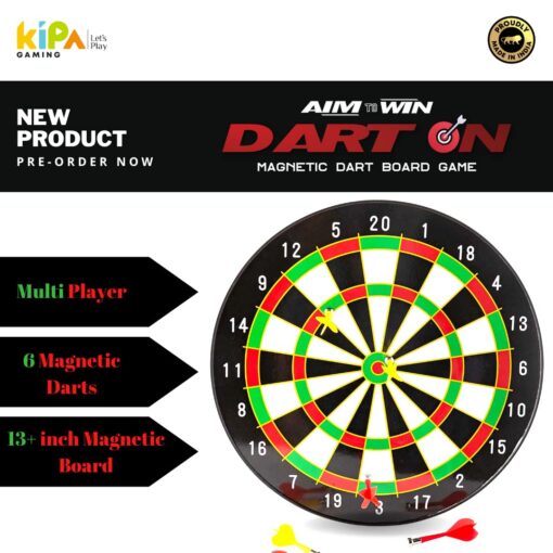 Kipa Dart On - KIPA Gaming Magnetic Dart Board Game Play Set for Kids and Adult - Image 2