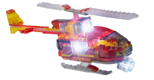 Laser Pegs 4 in 1 Rescue Helivac - Image 2