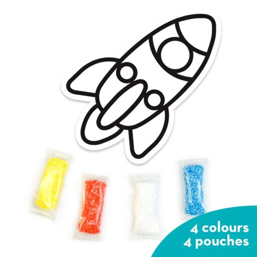 Imagimake Clay Stickers Rocket - Image 2
