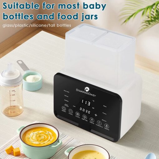 9-in-1 Baby Feeding Bottle Warmer and Sterilizer - Electric Baby Food, Water and Milk Heater - StarAndDaisy - Image 6