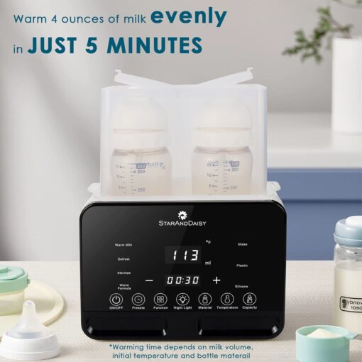 9-in-1 Baby Feeding Bottle Warmer and Sterilizer - Electric Baby Food, Water and Milk Heater - StarAndDaisy - Image 2