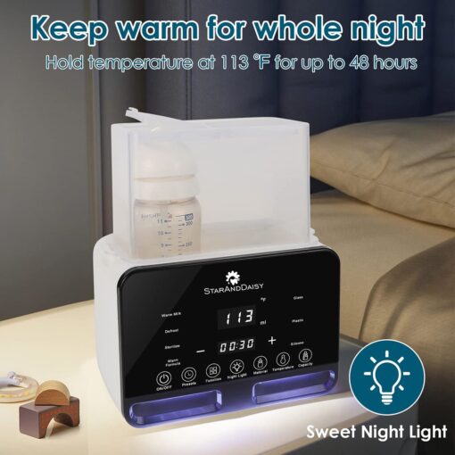 9-in-1 Baby Feeding Bottle Warmer and Sterilizer - Electric Baby Food, Water and Milk Heater - StarAndDaisy - Image 3