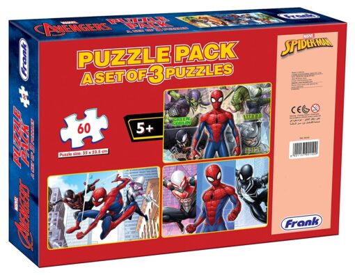 Frank Spiderman 3 in 1 60 Pc Puzzle - Image 5