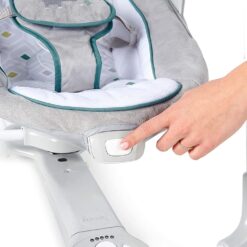 Automatic Rocker Swing for Baby 2-In-1 Compact Portable Baby Swing Rocker Electric Rocking Chair with Detachable Toy & Nature Music - Ingenuity