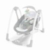 Automatic Rocker Swing for Baby 2-In-1 Compact Portable Baby Swing Rocker Electric Rocking Chair with Detachable Toy & Nature Music - Ingenuity