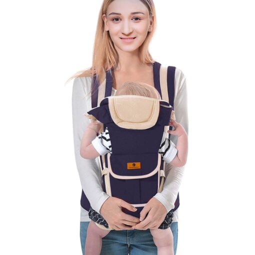 StarAndDaisy Multipurpose Strong Baby Carrier with Upgraded Breathable Air Fabric & Ergonomic Design Cushion Padding for Baby Comfort - Blue - Image 2