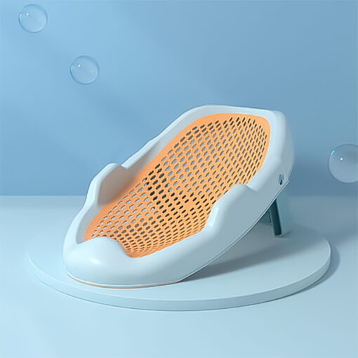 StarAndDaisy Amazing Bathing Combo Foldable Baby Bathtub with Temperature Meter, And Baby Bathtub Seat Chair (Green Blue) - Image 2
