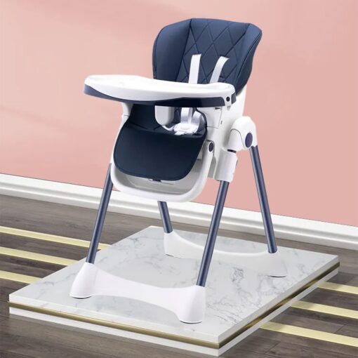 StarAndDaisy Let's Eat Multifunction Baby High Chair, Foldable Feeding Chair, Strong Dining Chair For Baby With Height Adjustment For 6 months to 4 years old (Blue)