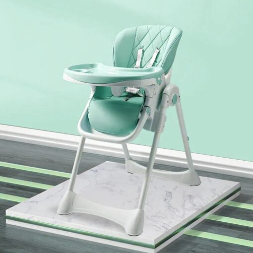 StarAndDaisy Let's Eat Multifunction Baby High Chair, Foldable Feeding Chair, Strong Dining Chair For Baby With Height Adjustment For 6 months to 4 years old (Green)